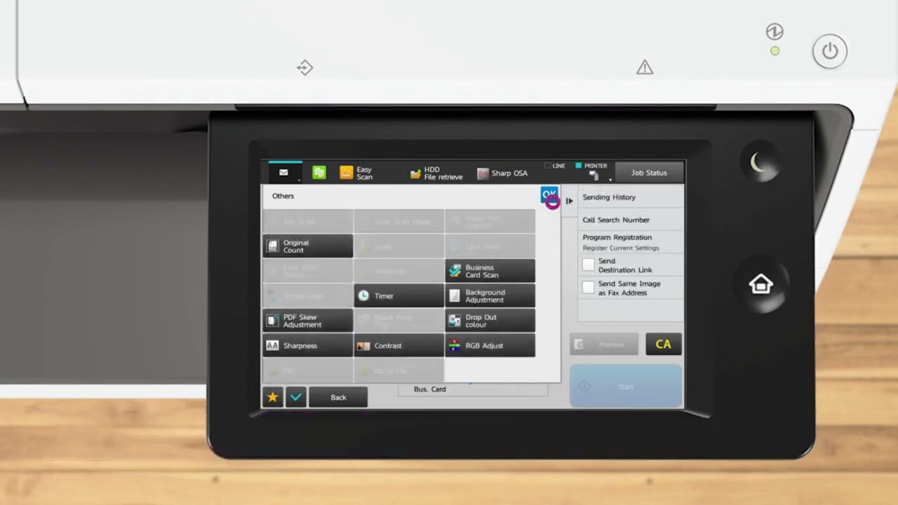 Sharp MX-C304W & MX-C303W Card Printing