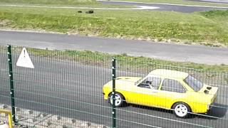 Bernie Rooney showing charlie shaw how to drift....cosworth vs escort 2jz DRIFTLAND