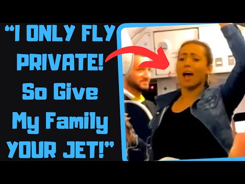 r/EntitledPeople - Karen Family Demands to Fly In a PRIVATE JET! Rages When Told No!