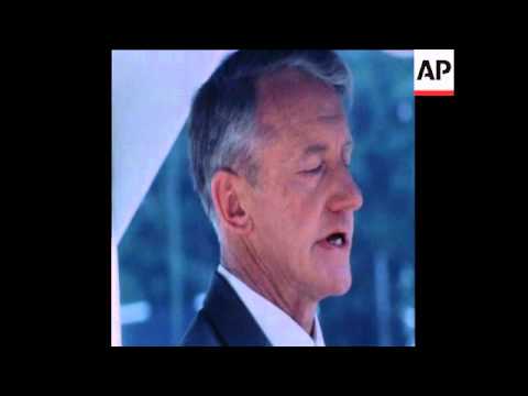 SYND 3 9 78 RHODESIAN PRIME MINISTER IAN SMITH ADDRESSING AGRICULTURAL EXHIBITION IN SALISBURY