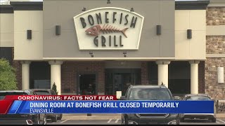 Bonefish Grill dining room temporarily closes