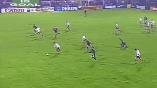Goal! Marek Citko. Widzew Lodz vs Atletico Madrid. 25.09.1996