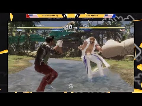 BnB 11 DoA6 - TakeshiRyota [L] (Diego) Vs. Matt Ponton (Bass) - Dead or Alive 6 Grand Finals