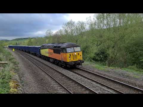 56090 heads towards Belper