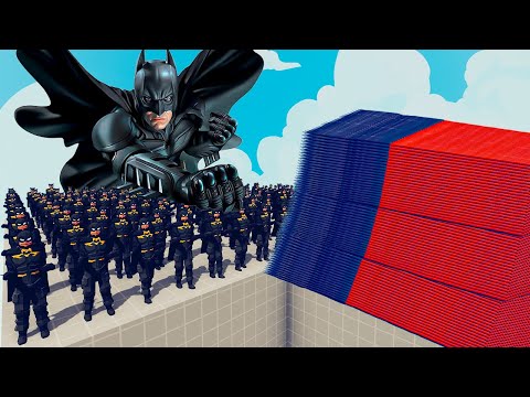 200x BATMAN + 1x GIANT vs EVERY GOD - Totally Accurate Battle Simulator TABS