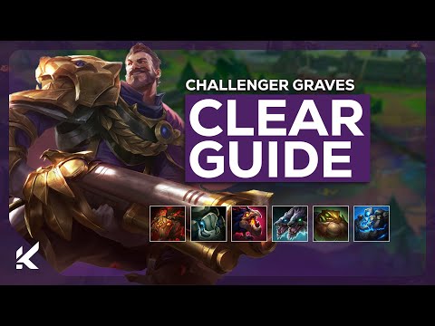 Challenger Graves Clear Guide (Both Sides 1 Smite) | Tips Included (Season 15)