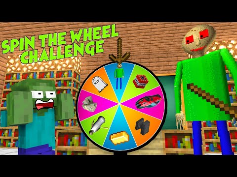 MOBS : SPIN THE WHEEL CHALLENGE - Minecraft Animation