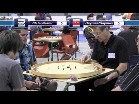 Crokinole - Slater/Slater vs Haymes/Haymes - 2012 World Championships