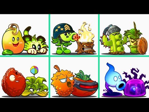 PvZ2 6 Plant Pairs vs Zombie Team Battlez - Which Plant Team is Best ?