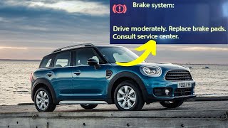 “Brake system, drive moderately” warning in Mini cars