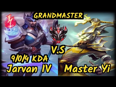CNB Turtle (JARVAN IV) vs MASTER YI - 9/0/4 KDA JUNGLE GAMEPLAY - BR Ranked GRANDMASTER v9.6