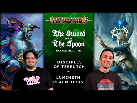 Disciples of Tzeentch v Lumineth Realmlords #games #warhammercommunity  #adwip #ageofsigmar