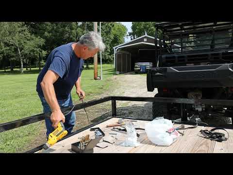 Installing Surface Mount D-rings On Utility Trailer Let's Tie It Down