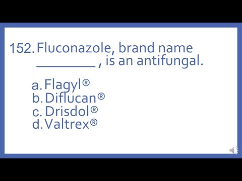 Top 200 Drugs Practice Test Question - Fluconazole, brand name for   , is an antifungal (PTCB Prep)