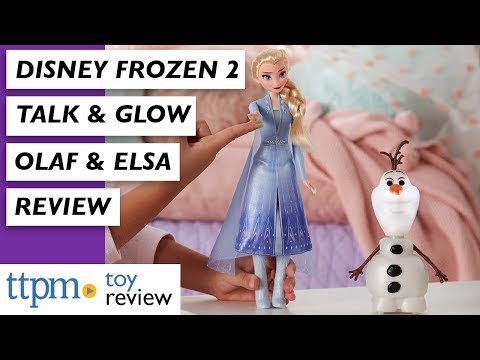 elsa and olaf talk and glow