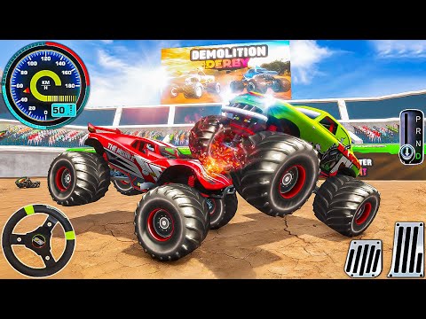 Ultimate Monster Truck Demolition Derby 3D - Extreme Crash Car Racing - Android Gameplay