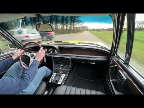 BMW 3.0 CSi - Factory Golf Yellow - Driving Video - Restored by Oldenzaal Classics
