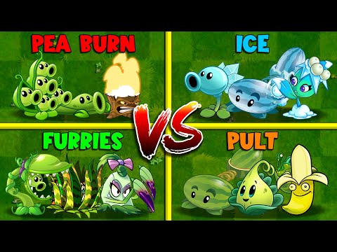 Random 4 Team Plants Battlez - Which Team Will Win? - PvZ 2 Team Plants vs Team Plants
