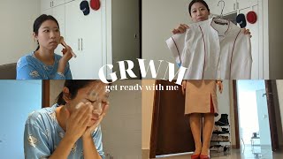【GRWM】エミレーツCAフライト前の準備 全部お見せします。