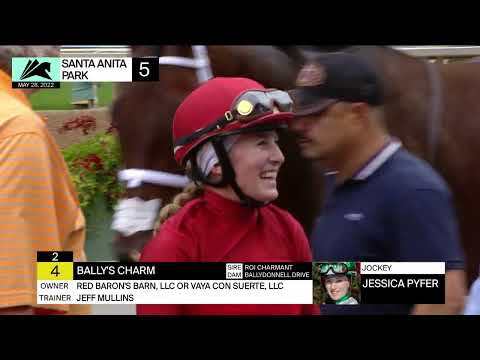 Bally's Charm wins the Snow Chief Stakes on Saturday May 28, 2022 at Santa Anita Park.