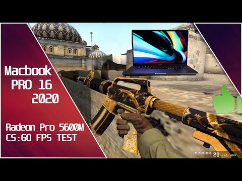 2020 Macbook pro + Radeon 5600M - CS GO Fps Test.