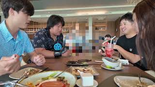 タイのゴルフ場で日本食爆食い