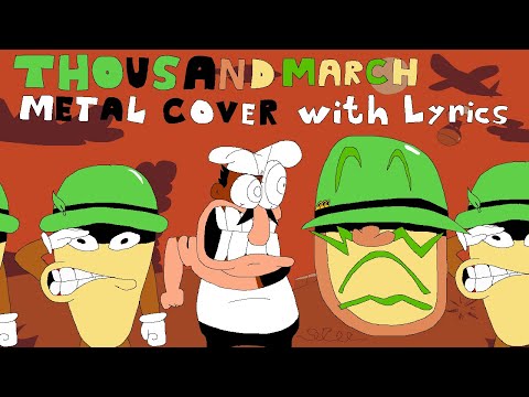 Thousand March Metal Cover WITH LYRICS - Pizza Tower: Lap 3 Deluxe Cover