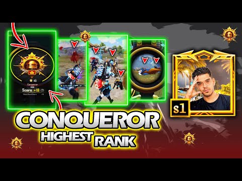 Top 400 / Conqueror Rank / My Hardest Full Gameplay In Highest Rank ! 