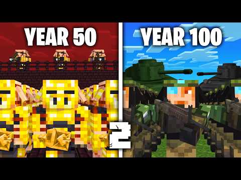 I Made 100 Piglins Simulate 100 Years Of War 2