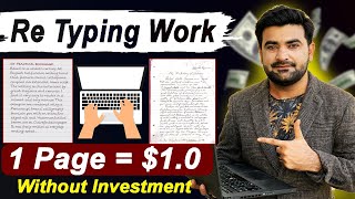 Best online earning method | Re-Typing document Work | scanned text to word typing