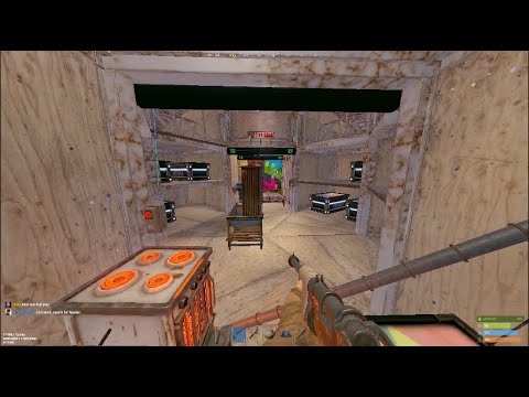 Clueless clan gets their loot confiscated in rust (all doors open)