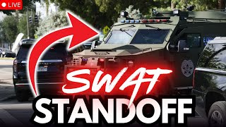 🔴 SWAT STANDOFF. Tifton. 2 COPS SHOT! Police SHOOTING!! Georgia. LIVE!