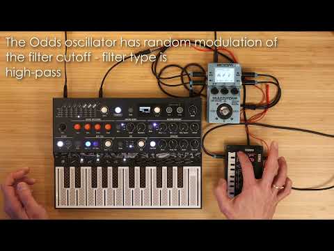 Sinevibes Odds oscillator on Korg NTS-1, Arturia MicroFreak, Zoom MS-70CDR - Oddity