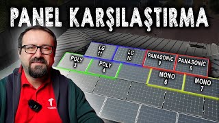 dört farklı solar panel aynı çatıda | değerler sizi şaşırtacak