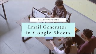 How to create Email Address Generator in Google Sheets