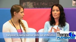 Speech Therapy carryover skills in the home and other environments