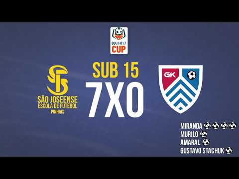 BDJ FUT7 CUP - SÃO JOSEENSE ESCOLA PINHAIS X GK SPORTS - SUB 15 (28/08/22)