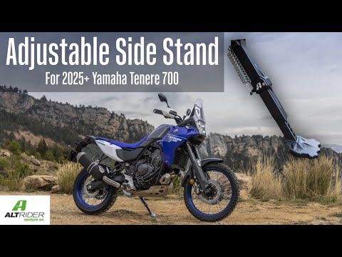 Adjustable Aluminum Side Stand Features: