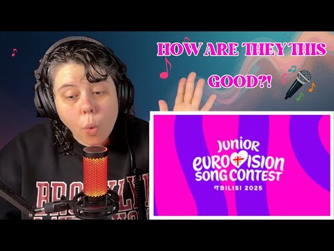 AMERICAN Reacts to Jr  Eurovision for the First Time (2025)