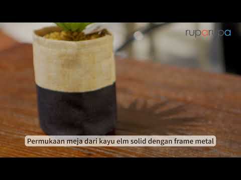 Gambar Informa London Elm Meja Tamu Square 70x70x75 cm - Hitam