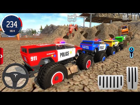 Juegos De Carros - Off-Road Impossible US Police Monster Truck Driving #2 - Android GamePlay [FHD]