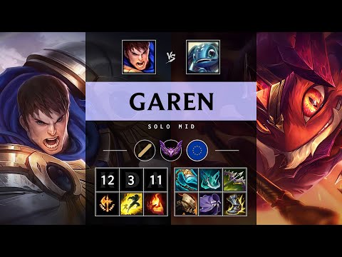 Garen Mid vs Fizz: Unstoppable - EUW Master Patch 14.24