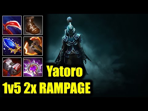 🔥 1v5 2x RAMPAGE - YATORO - PHANTOM ASSASSIN - DOTA 2 PRO GAME HIGHLIGHTS