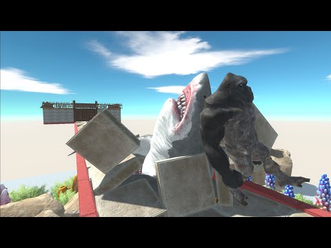 MEGALODON ATTACK - Animal Revolt Battle Simulator