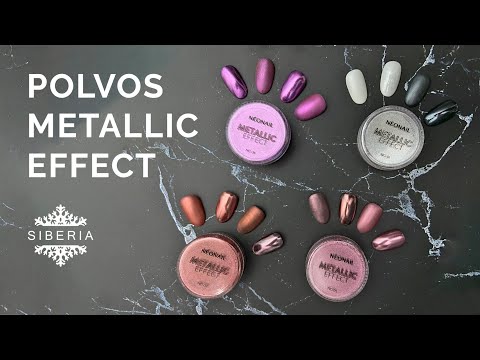 Polvos para uñas METALLIC EFFECT ✨ fondos claros vs oscuros | acabado mate vs brillante