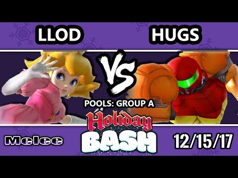 Holiday Bash SSBM - lloD (Peach) VS HugS (Samus) - Melee Pools
