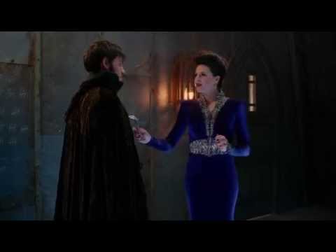 Once Upon A Time 2x09 "Queen of Hearts" Captain Hook tries to kill Belle and meets Queen Regina