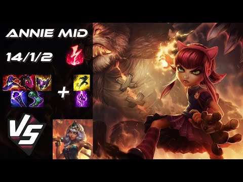 MID Annie vs Qiyana - EU Grandmaster Patch 14.24
