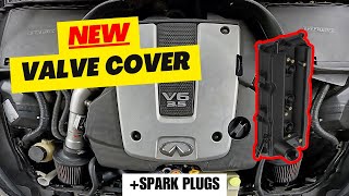 Infiniti Valve Cover Gasket and Spark Plug Replacement G35 G37 FX EX NISSAN