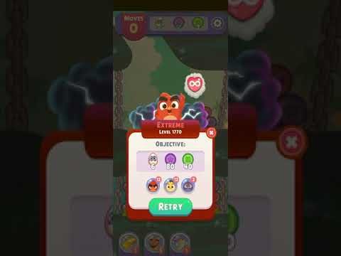 Angry Birds Dream Blast Level 1770 Extreme Level!